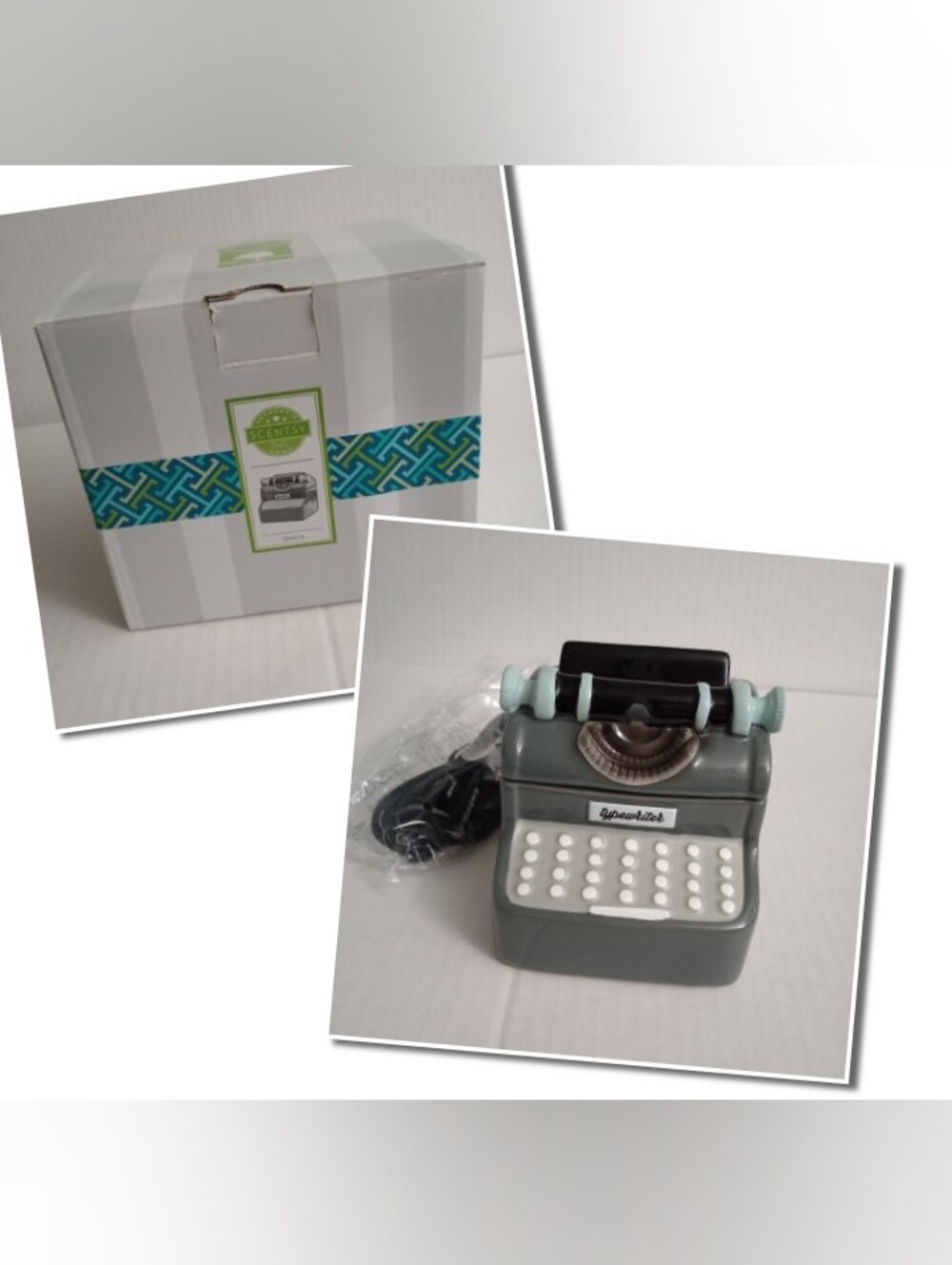 Scentsy QWERTY Typewriter Electric Wax Warmer 2017 Retired